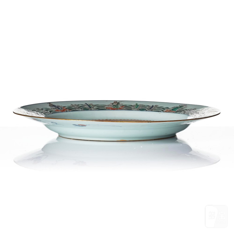 A famille verte 'immortals' dish, - 图2